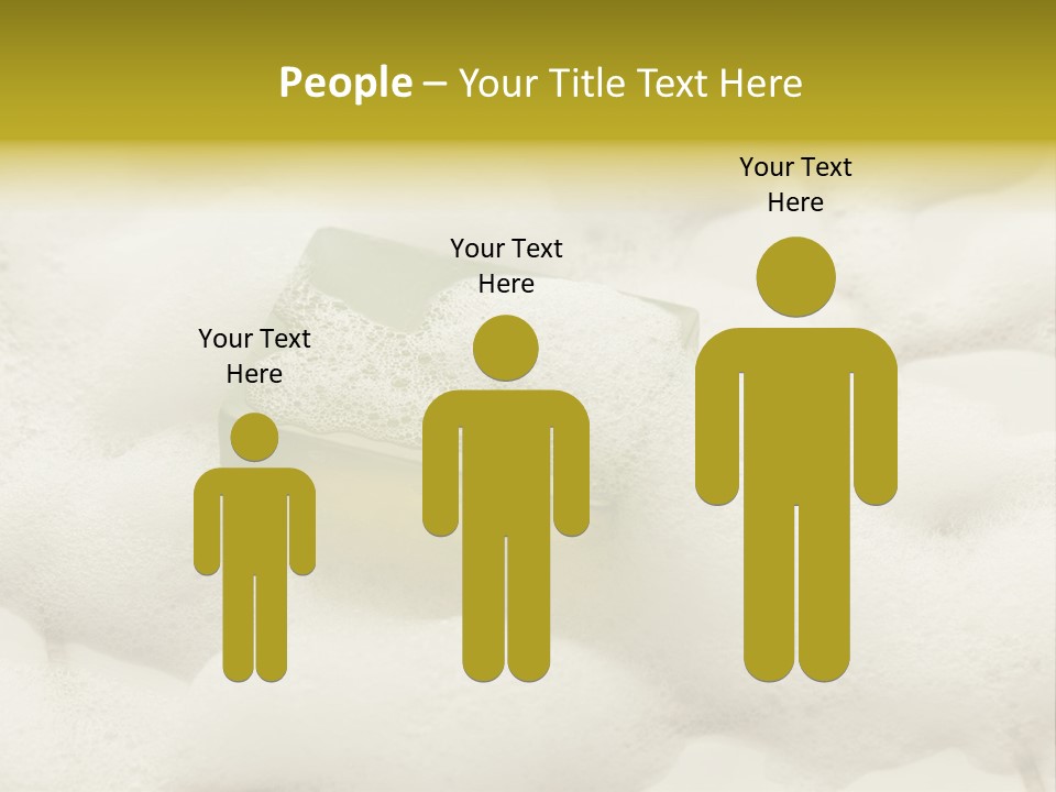 A Sponge With Foam On Top Of It In The Snow PowerPoint Template