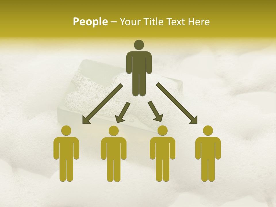 A Sponge With Foam On Top Of It In The Snow PowerPoint Template