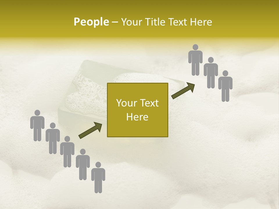 A Sponge With Foam On Top Of It In The Snow PowerPoint Template
