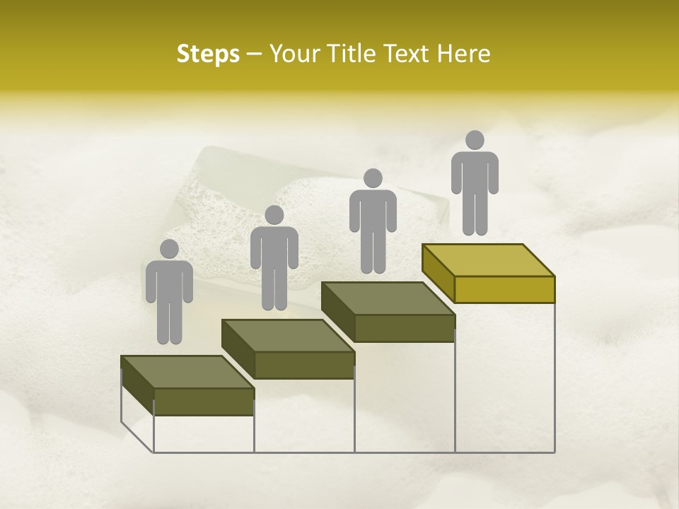 A Sponge With Foam On Top Of It In The Snow PowerPoint Template