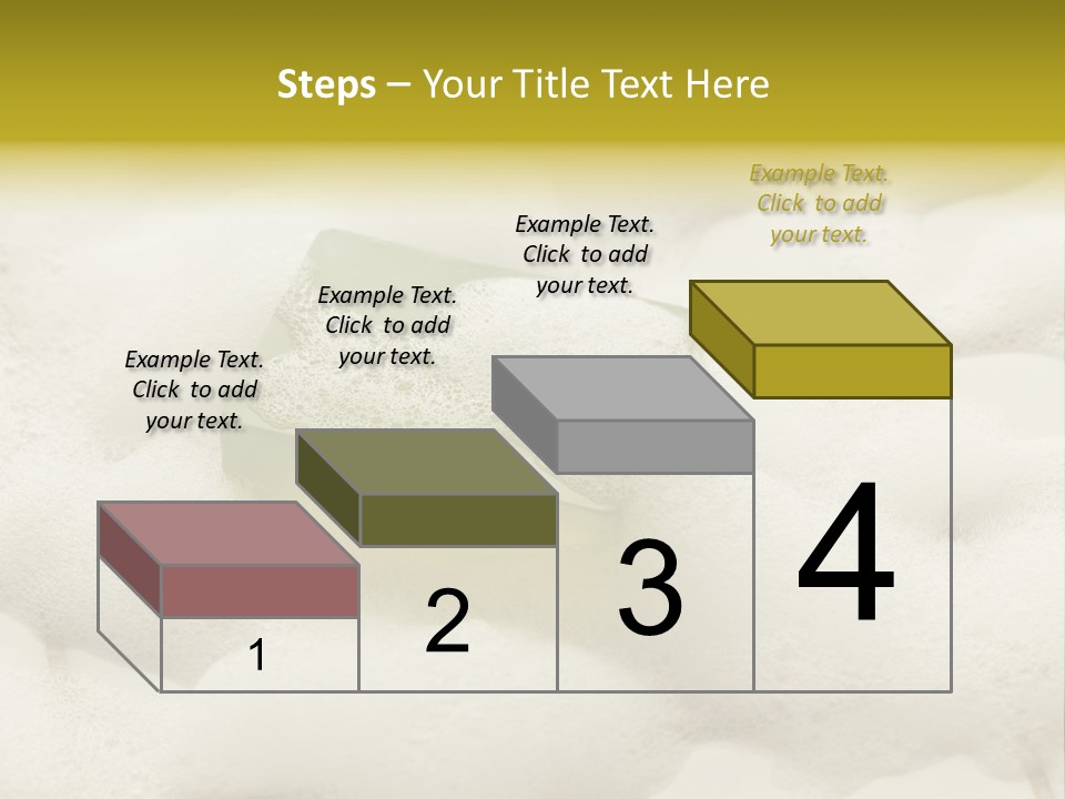 A Sponge With Foam On Top Of It In The Snow PowerPoint Template
