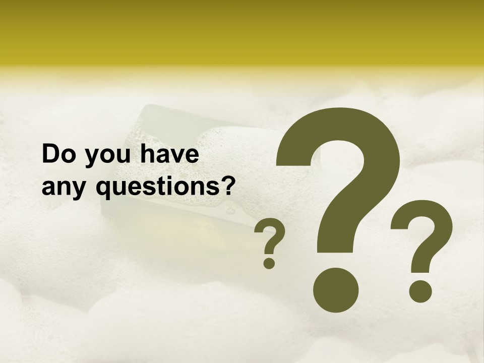 A Sponge With Foam On Top Of It In The Snow PowerPoint Template