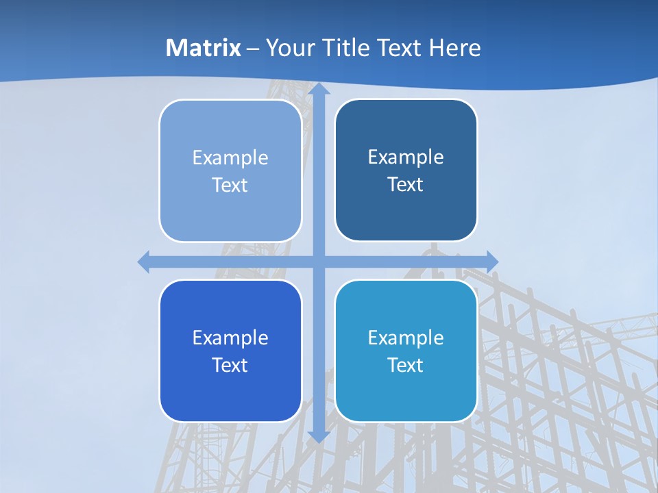 A Crane On Top Of A Building With A Sky Background PowerPoint Template