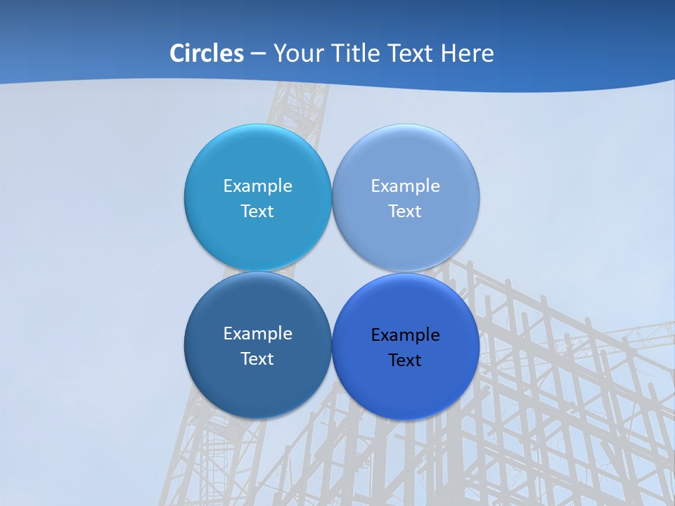 A Crane On Top Of A Building With A Sky Background PowerPoint Template