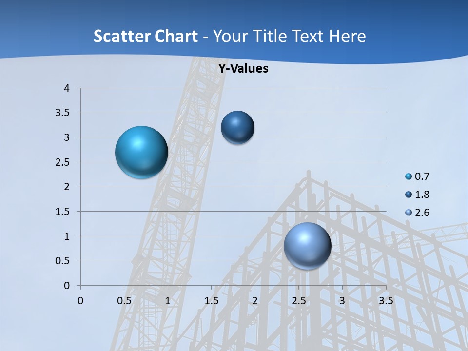 A Crane On Top Of A Building With A Sky Background PowerPoint Template