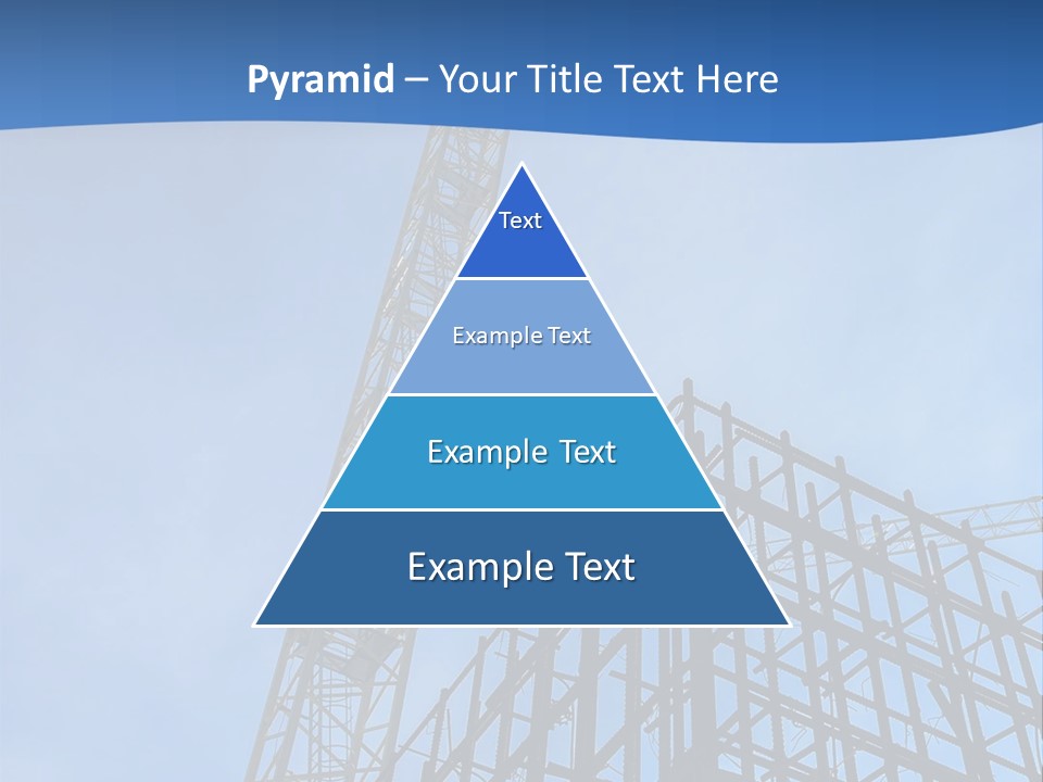 A Crane On Top Of A Building With A Sky Background PowerPoint Template