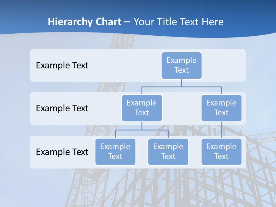 A Crane On Top Of A Building With A Sky Background PowerPoint Template