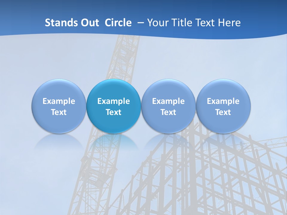 A Crane On Top Of A Building With A Sky Background PowerPoint Template