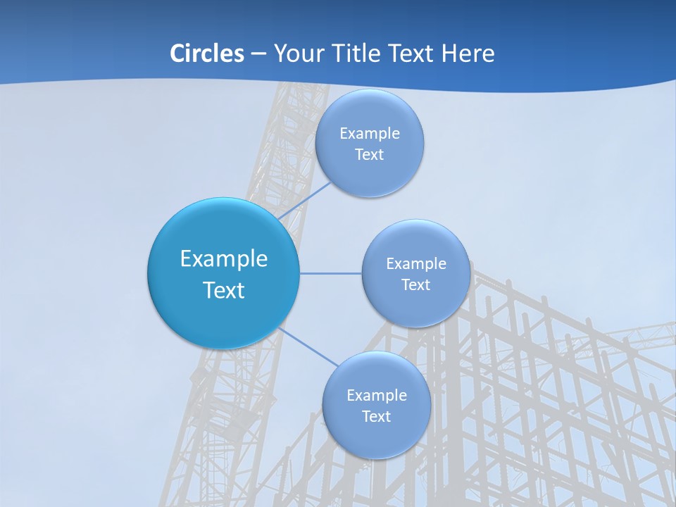 A Crane On Top Of A Building With A Sky Background PowerPoint Template
