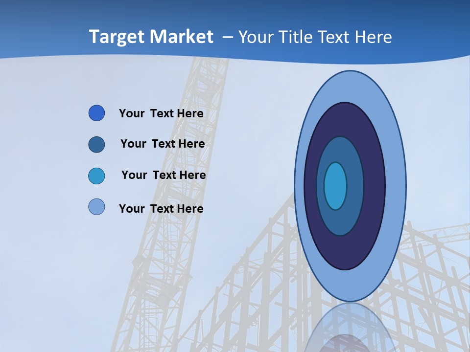 A Crane On Top Of A Building With A Sky Background PowerPoint Template