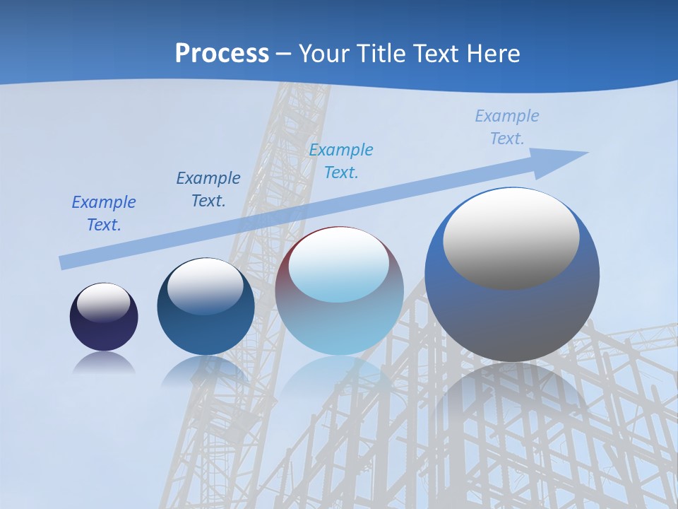 A Crane On Top Of A Building With A Sky Background PowerPoint Template