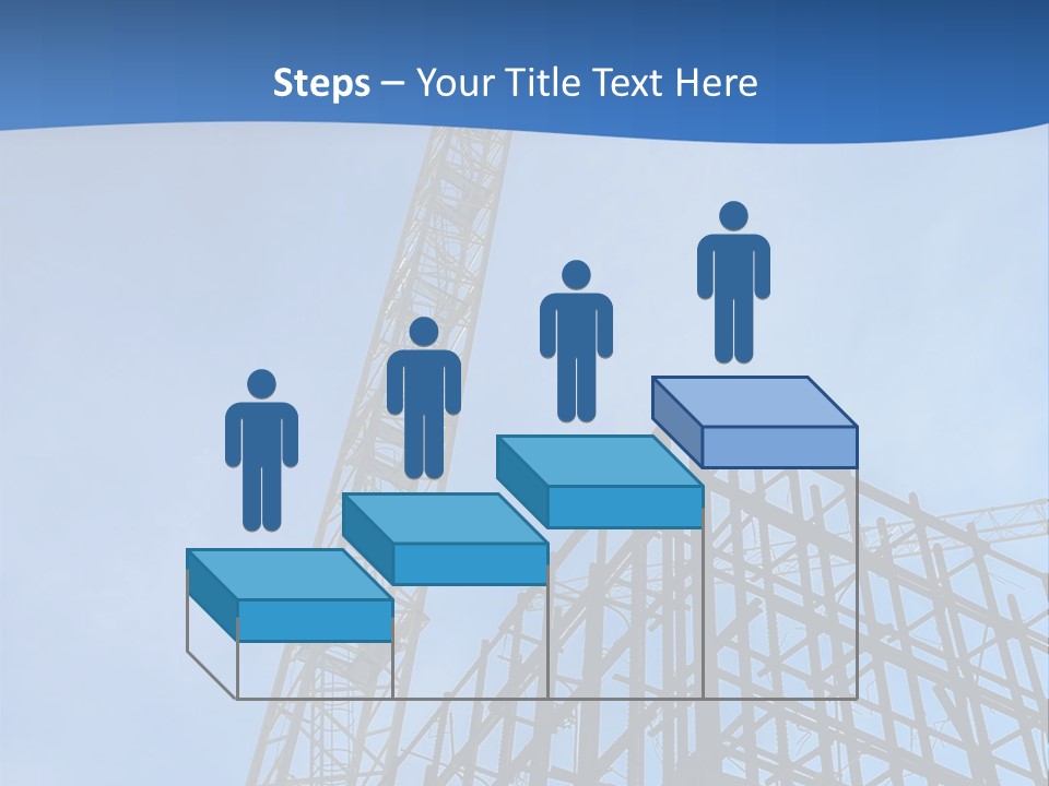 A Crane On Top Of A Building With A Sky Background PowerPoint Template