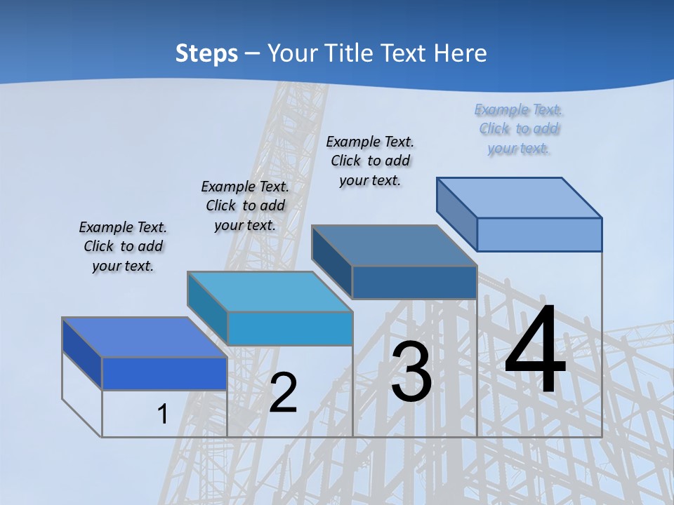 A Crane On Top Of A Building With A Sky Background PowerPoint Template