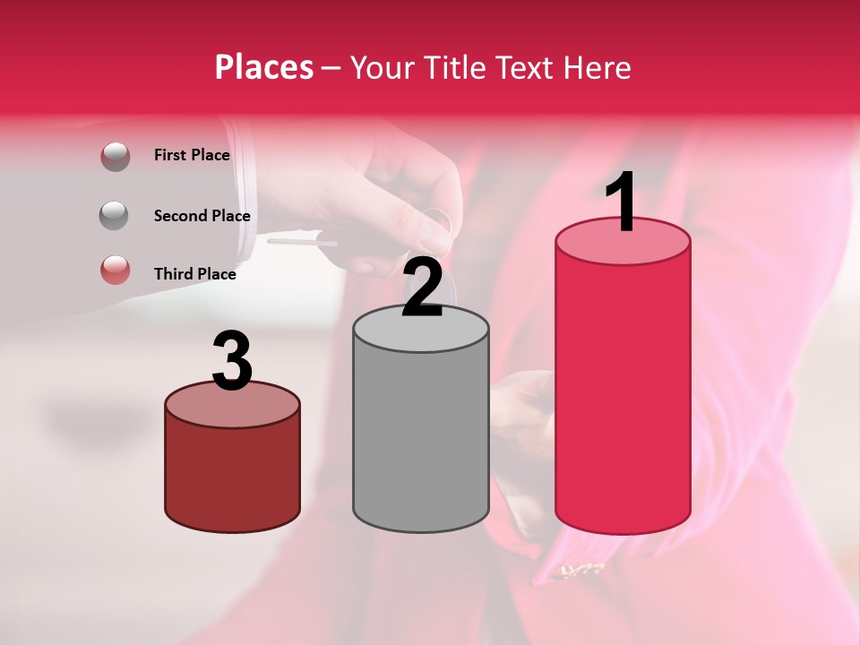 A Person Handing A Car Key To Another Person PowerPoint Template