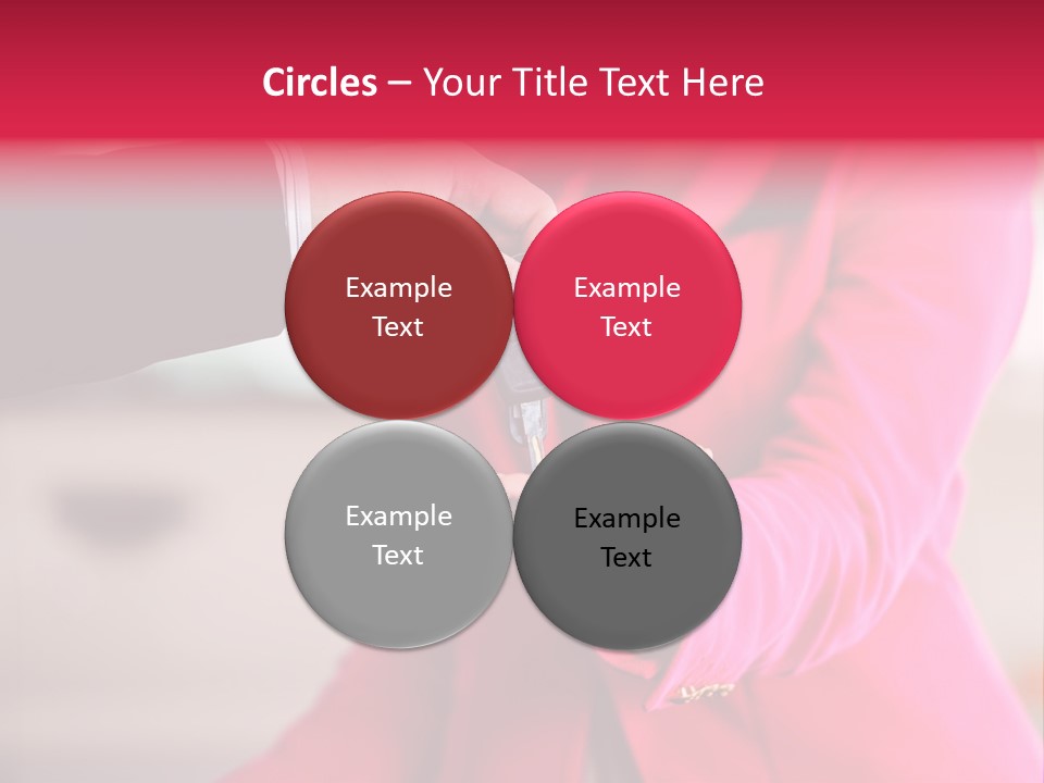 A Person Handing A Car Key To Another Person PowerPoint Template