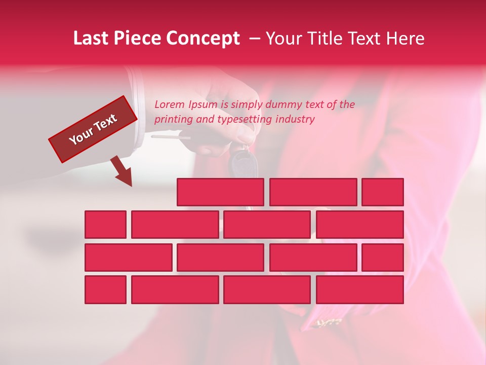 A Person Handing A Car Key To Another Person PowerPoint Template