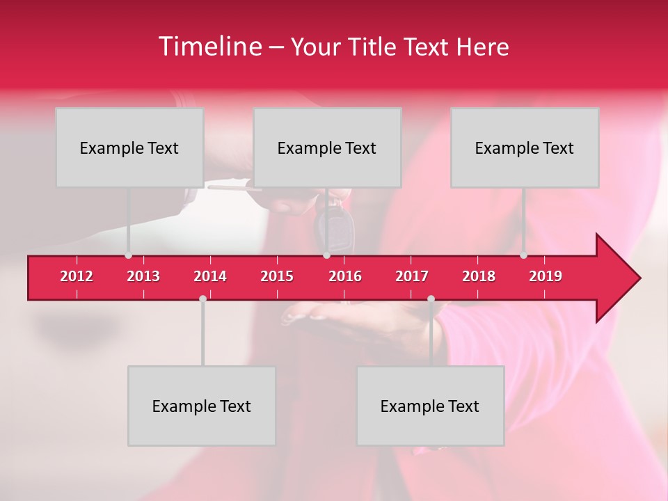 A Person Handing A Car Key To Another Person PowerPoint Template