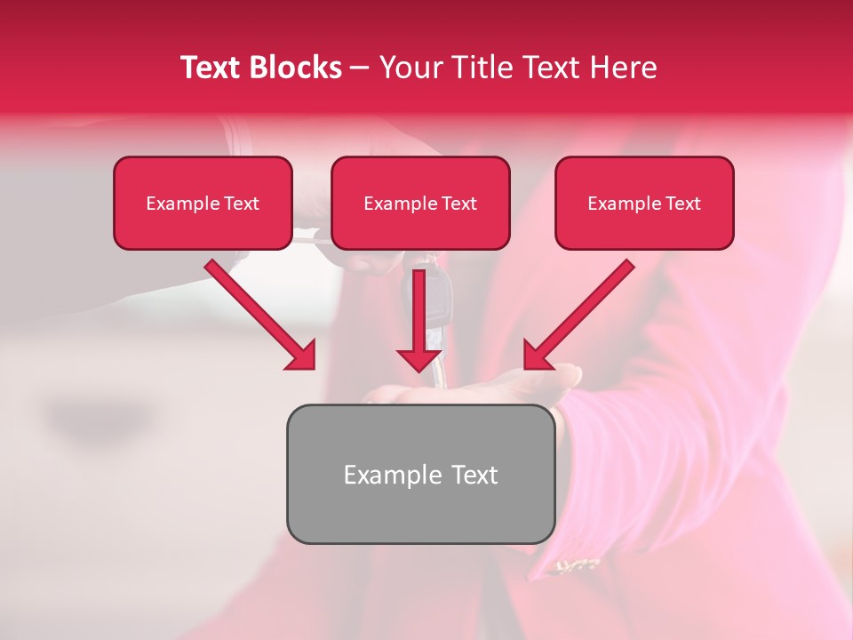 A Person Handing A Car Key To Another Person PowerPoint Template