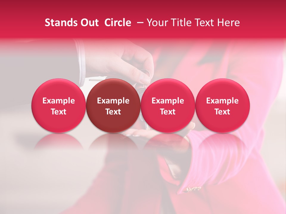 A Person Handing A Car Key To Another Person PowerPoint Template