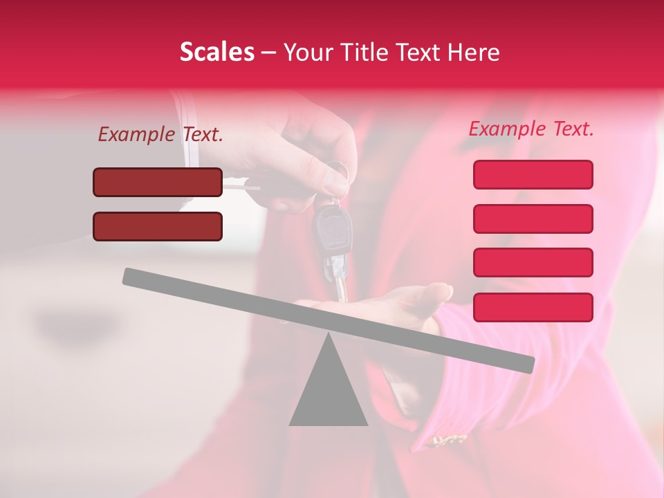 A Person Handing A Car Key To Another Person PowerPoint Template