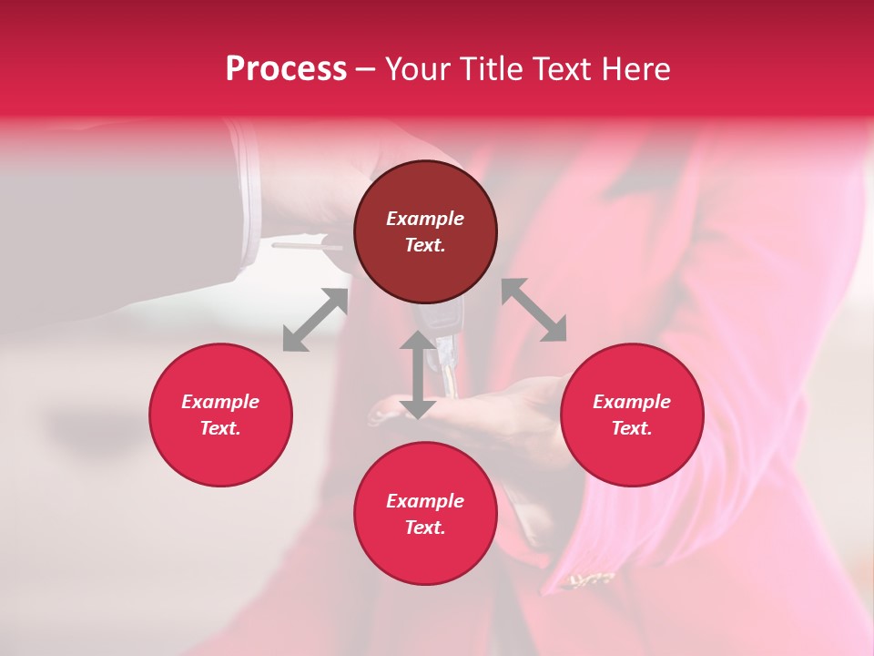 A Person Handing A Car Key To Another Person PowerPoint Template