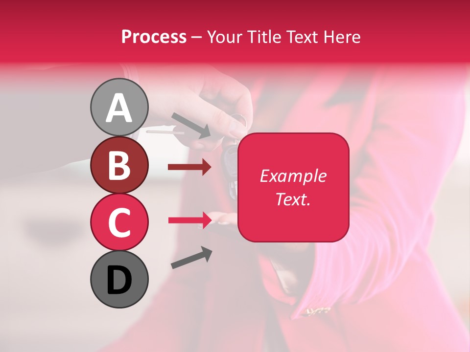 A Person Handing A Car Key To Another Person PowerPoint Template