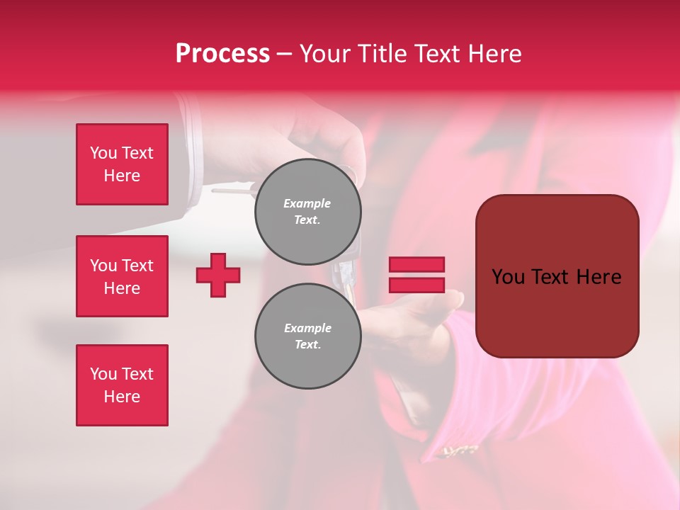 A Person Handing A Car Key To Another Person PowerPoint Template