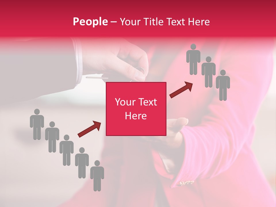 A Person Handing A Car Key To Another Person PowerPoint Template