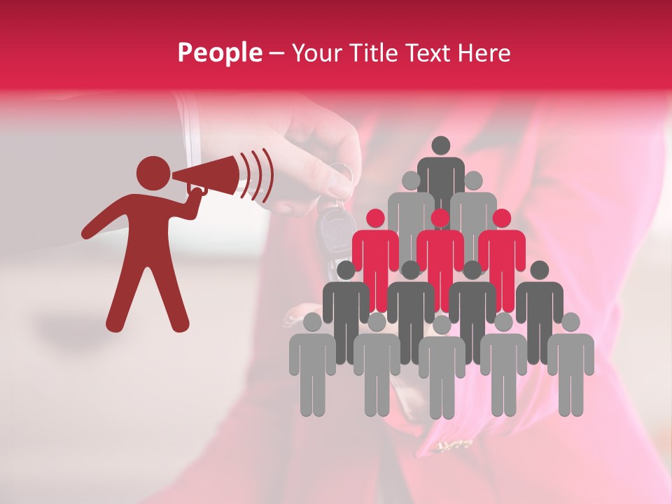 A Person Handing A Car Key To Another Person PowerPoint Template