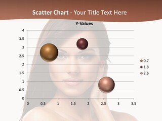 A Beautiful Woman With Long Hair Posing For A Picture PowerPoint Template