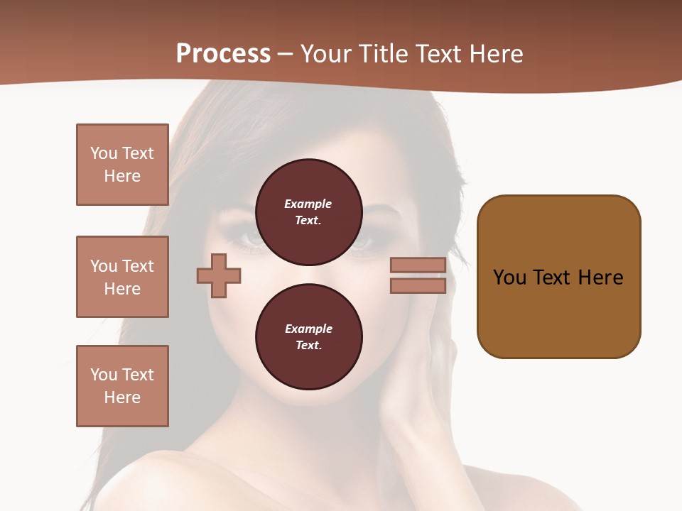 A Beautiful Woman With Long Hair Posing For A Picture PowerPoint Template