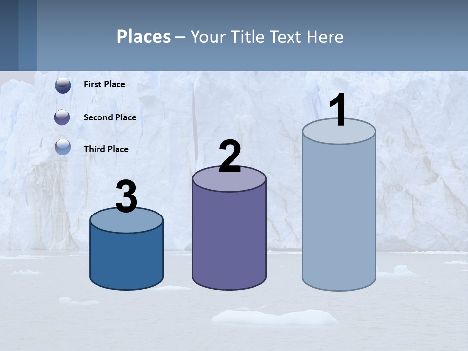 A Large Iceberg In The Middle Of A Body Of Water PowerPoint Template