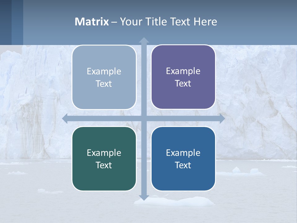 A Large Iceberg In The Middle Of A Body Of Water PowerPoint Template