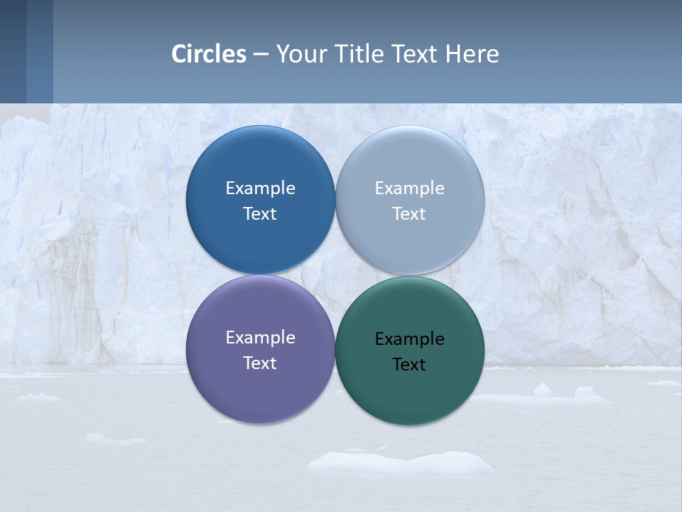 A Large Iceberg In The Middle Of A Body Of Water PowerPoint Template