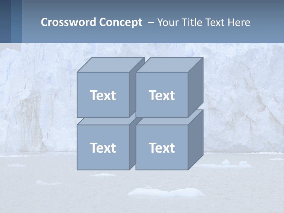 A Large Iceberg In The Middle Of A Body Of Water PowerPoint Template