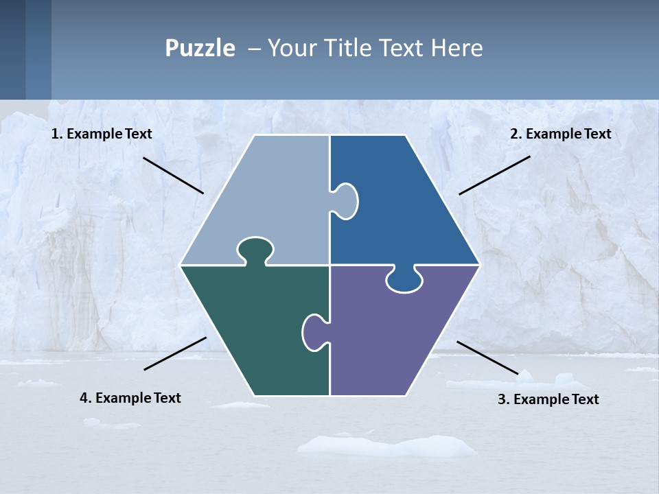 A Large Iceberg In The Middle Of A Body Of Water PowerPoint Template