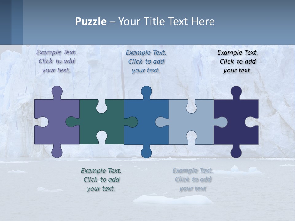 A Large Iceberg In The Middle Of A Body Of Water PowerPoint Template