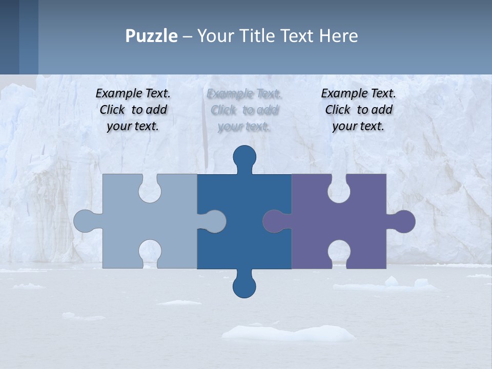 A Large Iceberg In The Middle Of A Body Of Water PowerPoint Template