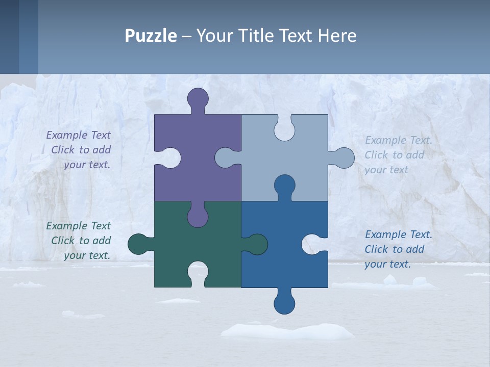 A Large Iceberg In The Middle Of A Body Of Water PowerPoint Template