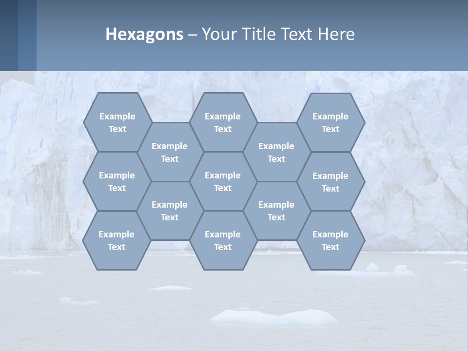 A Large Iceberg In The Middle Of A Body Of Water PowerPoint Template