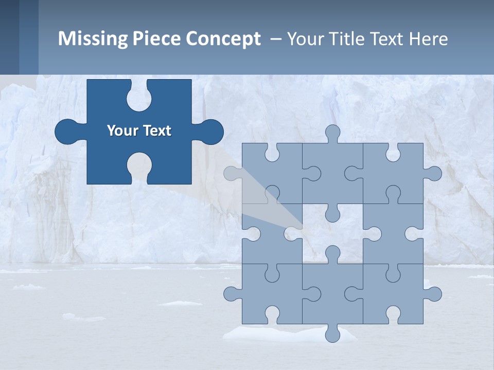 A Large Iceberg In The Middle Of A Body Of Water PowerPoint Template