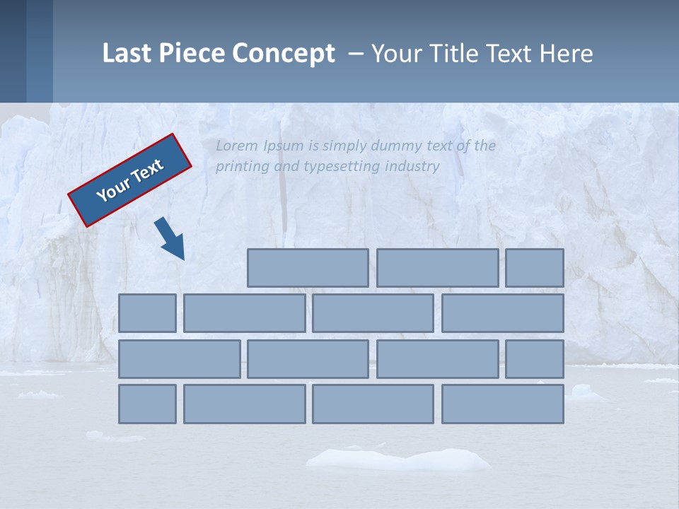 A Large Iceberg In The Middle Of A Body Of Water PowerPoint Template
