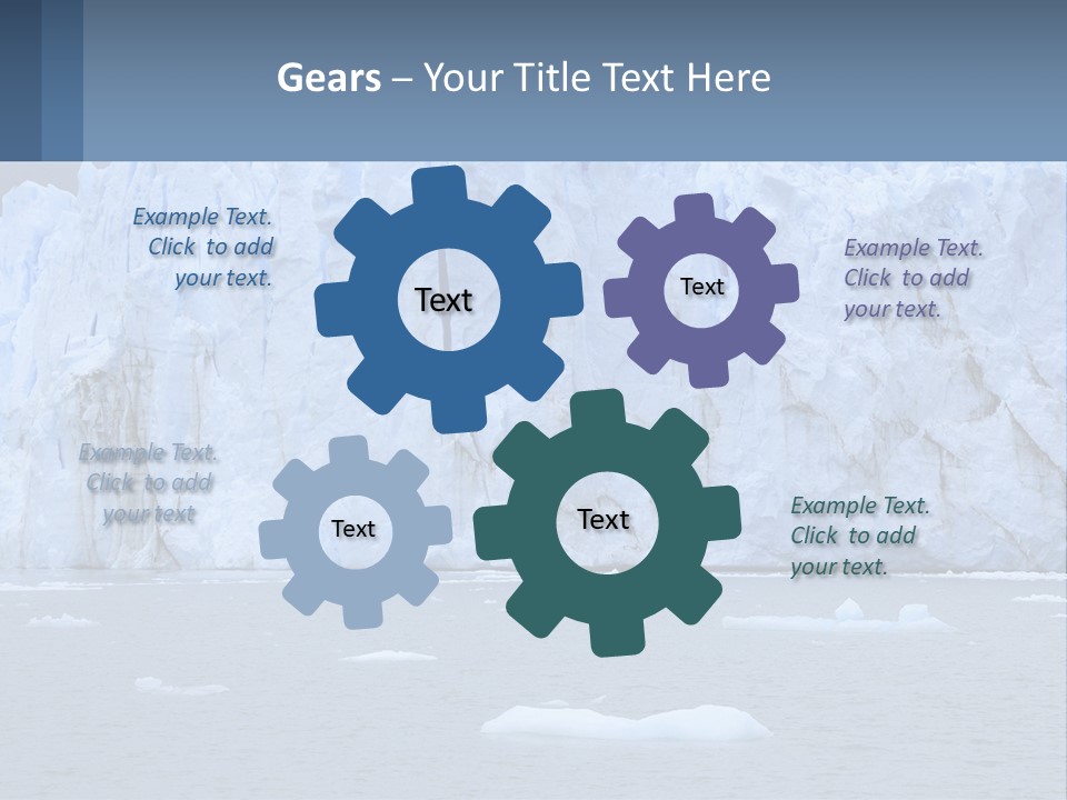A Large Iceberg In The Middle Of A Body Of Water PowerPoint Template