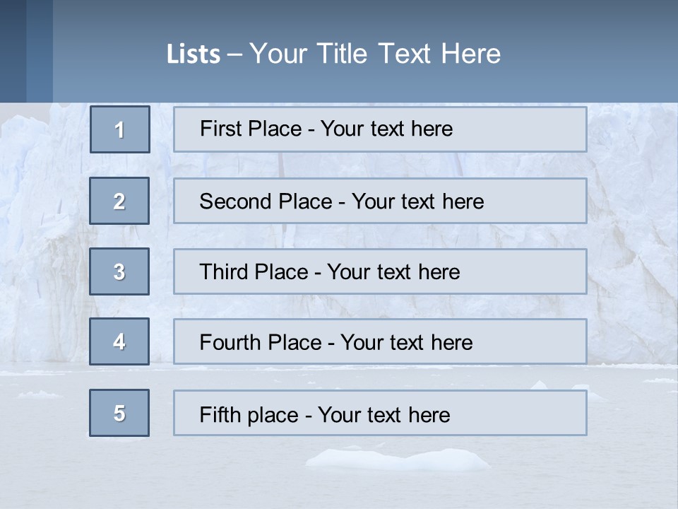 A Large Iceberg In The Middle Of A Body Of Water PowerPoint Template