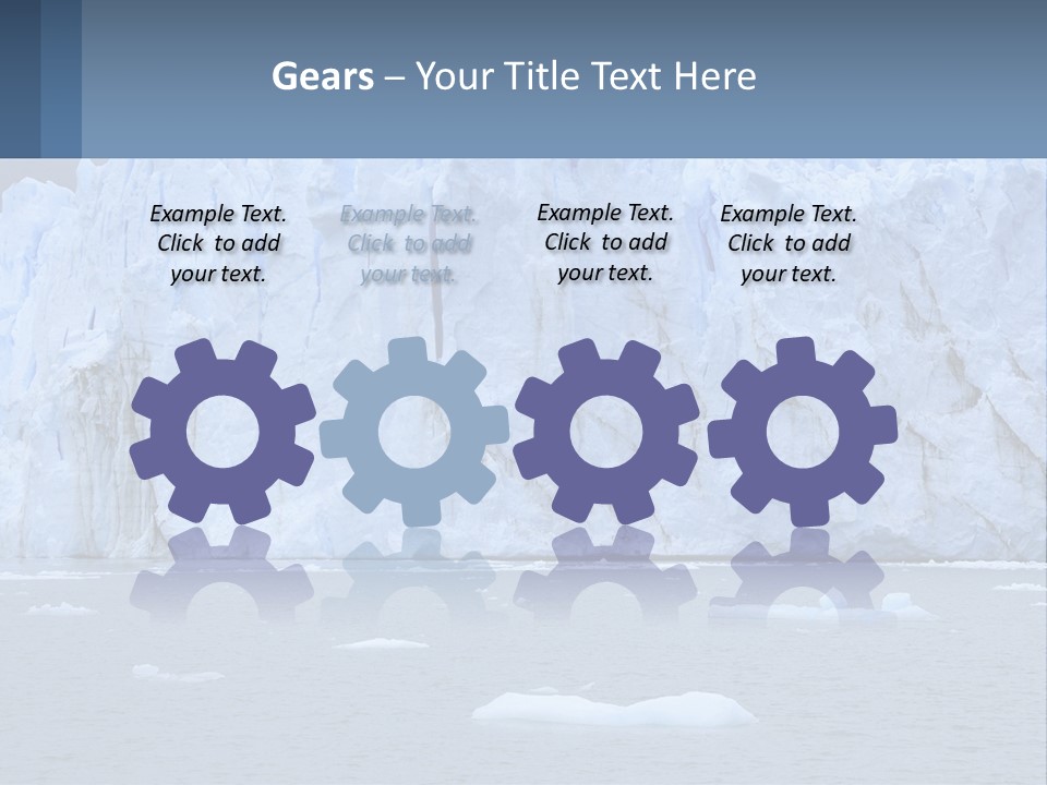 A Large Iceberg In The Middle Of A Body Of Water PowerPoint Template