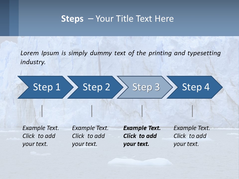 A Large Iceberg In The Middle Of A Body Of Water PowerPoint Template