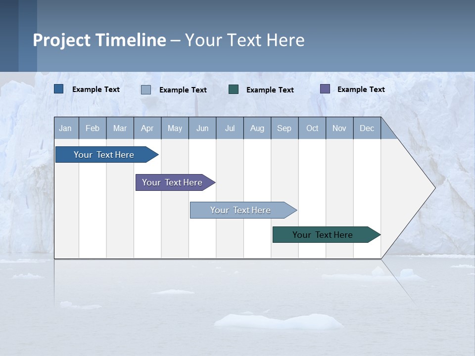 A Large Iceberg In The Middle Of A Body Of Water PowerPoint Template