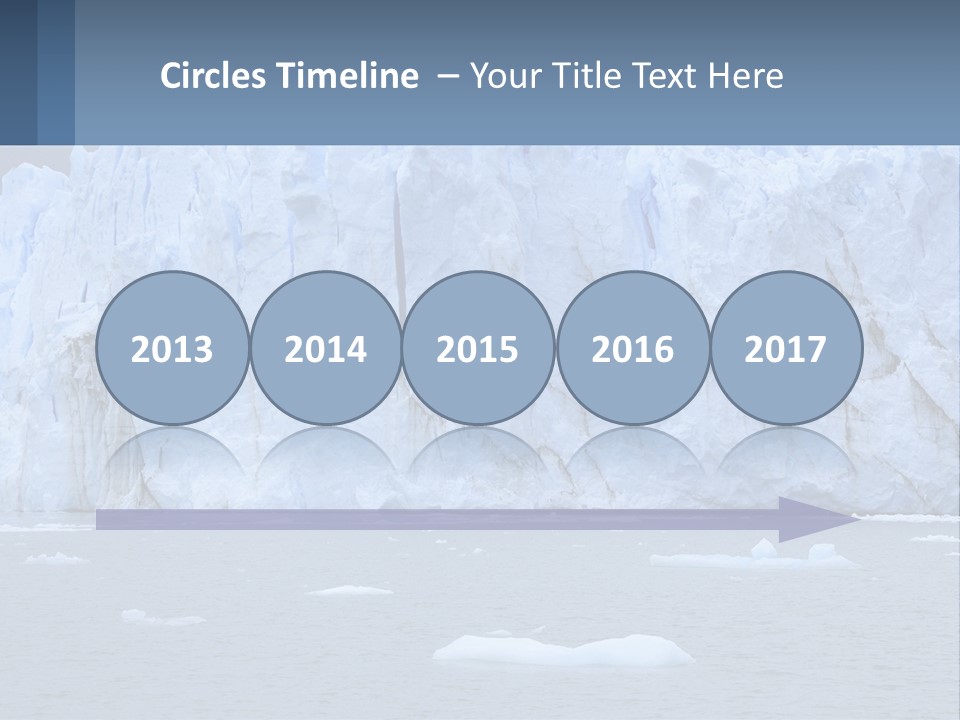 A Large Iceberg In The Middle Of A Body Of Water PowerPoint Template