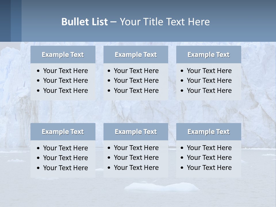 A Large Iceberg In The Middle Of A Body Of Water PowerPoint Template
