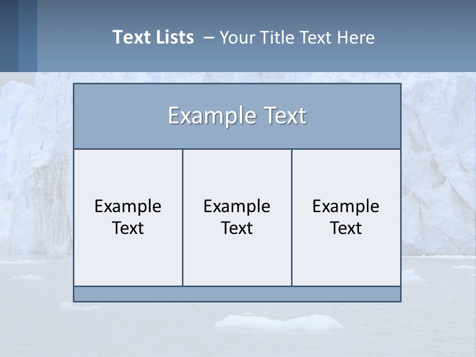 A Large Iceberg In The Middle Of A Body Of Water PowerPoint Template